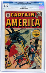 "CAPTAIN AMERICA #60" JANUARY 1947 CGC 4.5 VG+.