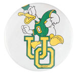 DONALD DUCK C. 1990s "U OF O" DUCKS WITH WDP COPYRIGHT.