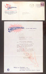 “SUPERMAN-TIM CLUB LETTER WITH ENVELOPE – INTERESTING CONTENT.