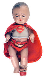 SUPERMAN “SUPER-BABE” COMPOSITION JOINTED DOLL.