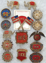 “IKE” HAND-EMBROIDERED PINS MADE IN INDIA.