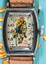"THE LONE RANGER WRIST WATCH" IN BOX COMPLETE WITH INSERT AND GUARANTEE.