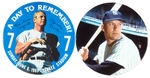 MICKEY MANTLE PAIR OF 4" LARGE FULL COLOR BUTTONS.