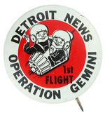 "DETROIT NEWS/1st FLIGHT/OPERATION GEMINI."