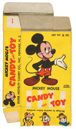 "MICKEY MOUSE CANDY & TOY" BOXES.