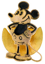 MICKEY MOUSE RARE 1930's LAPEL STUD BY ENGLISH SILVERSMITH CHARLES HORNER.