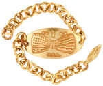 ORPHAN ANNIE INITIAL DISC I.D. PREMIUM BRACELET FROM OVALTINE 1939.