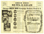 IKE 1952-56 PROMO ADS/PRICE LISTS FROM THE GREEN DUCK BUTTON CO. ARCHIVE.