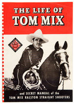 "THE LIFE OF TOM MIX" 1941 MANUAL, MAILER, AND DECODER BADGE.