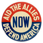 PRE-PEARL HARBOR "AID THE ALLIES NOW/DEFEND AMERICA" LICENSE ATTACHMENT.