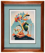 CARL BARKS DONALD DUCK "DUDE FOR A DAY" LIMITED EDITION ARTISTS PROOF FIGURINE & SIGNED LITHOGRAPH.