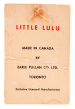 "LITTLE LULU" VINYL DOLL BY EARLE PULLAN.