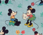 MICKEY MOUSE HOME MADE QUILT WITH WONDERFUL EARLY GRAPHICS.