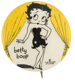 RARE CLASSIC 1930s “BETTY BOOP” BUTTON SUPERIOR EXAMPLE.