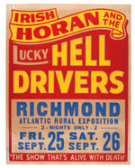 "IRISH HORAN AND THE LUCKY HELL DRIVERS" POSTER.