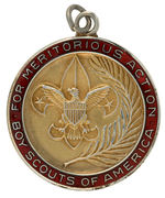 HIGH QUALITY “STERLING” SCOUT AWARD “FOR MERITORIOUS ACTION.”
