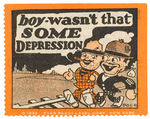 ANTI DEPRESSION 1932 GROUP OF FIVE POSTER STAMPS.