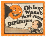 ANTI DEPRESSION 1932 GROUP OF FIVE POSTER STAMPS.