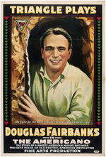 DOUGLAS FAIRBANKS "THE AMERICANO" MOVIE POSTER.