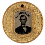 LINCOLN 1864 RARE FRAME VARIETY NEAR MINT FERROTYPE.