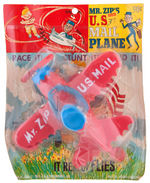 U.S. MAIL PLANE FEATURING MR. ZIP AS THE PILOT.