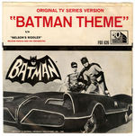 “BATMAN THEME” RECORD WITH RARE PHOTO SLEEVE.