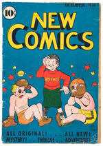 "NEW COMICS VOL. 1 NO. 9 OCTOBER 1936" EARLY DC COMIC BOOK WITH SIEGEL & SHUSTER ART.