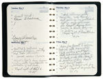 CARL BARKS PERSONAL 1976 APPOINTMENT AND 1980 DESK DIARY BOOKS.