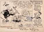 BILL HOLMAN “SMOKEY STOVER” 1940 SUNDAY PAGE ORIGINAL ART.