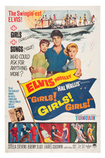 ELVIS PRESLEY "GIRLS! GIRLS! GIRLS!" MOVIE POSTER.
