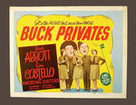 ABBOTT & COSTELLO "BUCK PRIVATES" LOBBY CARD.