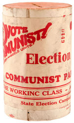 COMMUNIST PARTY "ELECTION CAMPAIGN FUND" 1940 CONTRIBUTOR'S BANK.