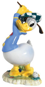 DONALD DUCK LARGE AND EXCEPTIONAL CERAMIC FIGURINE BY ZACCAGNINI.