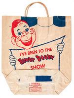 "HOWDY DOODY SHOW" SHOPPING BAG WITH NBC COLOR TV PROMOTION.