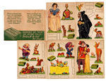 SNOW WHITE AND THE SEVEN DWARFS DECAL SHEET & PREMIUM CUT-OUTS.