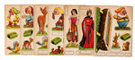 SNOW WHITE AND THE SEVEN DWARFS DECAL SHEET & PREMIUM CUT-OUTS.