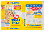 POST’S CEREAL BOX FLAT TRIO WITH RACE CAR PREMIUM OFFERS.