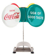 COCA-COLA SPINNER SIGN.