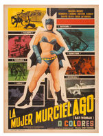 "BAT-WOMAN" MEXICAN MOVIE POSTER.