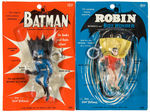 “BATMAN” & “ROBIN” HANGING JIGGLER PAIR ON STORE CARDS.