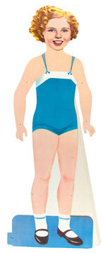 “LIFE SIZED SHIRLEY TEMPLE PAPERDOLL” BOXED SET WITH EXTRA DOLL.