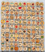 CUBAN TOBACCO CARTOON BUTTONS C. 1913-15 COLLECTION OF 217.