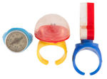 CAP'N CRUNCH EXCEEDINGLY RARE COMPLETE SET OF NINE PREMIUM RINGS FROM 1964.