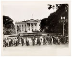 BONUS ARMY MARCH ON D.C. (FIVE) PRESS PHOTOS FROM 1932 AND (ONE) FROM 1933.