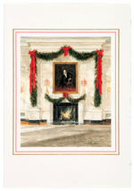 WHITE HOUSE CHRISTMAS CARD LOT - 5 NIXON & 3 REAGAN.