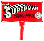"SUPERMAN/BATMAN" COMIC BOOK DISPLAY RACK SIGN.