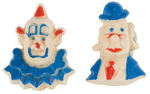 HOWDY DOODY SHOW PAIR OF CHARACTER EARLY PLASTIC PINS.