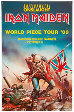 "IRON MAIDEN - WORLD PEACE TOUR '83" CONCERT POSTER.