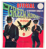 "THE GREEN HORNET RING" FLICKER/FLASHER FULL DISPLAY BOX.