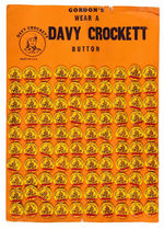 "DAVY CROCKET INDIAN FIGHTER" FULL BUTTON DISPLAY.